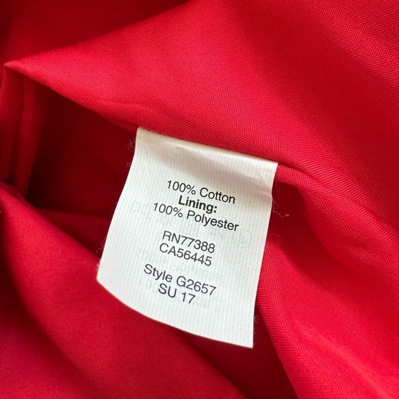 J. Crew Vibrant Red Mini Dress with Black Polka Dots - Picture 6 of 8